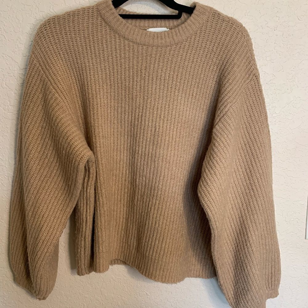 Lost + Wander Light pink Cable Knit sweater size D